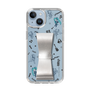 Slim Protection Case - STAND & RING RIBBON Silver［ HATSUNE MIKU - Ribbon - Instrumental - Monochrome ］