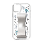 Slim Protection Case - STAND & RING RIBBON Silver［ HATSUNE MIKU - Ribbon - Instrumental - Monochrome ］