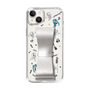 Slim Protection Case - STAND & RING RIBBON Silver［ HATSUNE MIKU - Ribbon - Instrumental - Monochrome ］