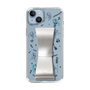 Slim Protection Case - STAND & RING RIBBON Silver［ HATSUNE MIKU - Ribbon - Instrumental - Monochrome ］
