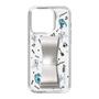 Slim Protection Case - STAND & RING RIBBON Silver［ HATSUNE MIKU - Ribbon - Instrumental - Monochrome ］