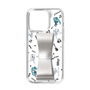 Slim Protection Case - STAND & RING RIBBON Silver［ HATSUNE MIKU - Ribbon - Instrumental - Monochrome ］