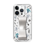 Slim Protection Case - STAND & RING RIBBON Silver［ HATSUNE MIKU - Ribbon - Instrumental - Monochrome ］