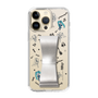 Slim Protection Case - STAND & RING RIBBON Silver［ HATSUNE MIKU - Ribbon - Instrumental - Monochrome ］
