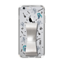 Slim Protection Case - STAND & RING RIBBON Silver［ HATSUNE MIKU - Ribbon - Instrumental - Monochrome ］