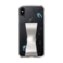 Slim Protection Case - STAND & RING RIBBON Silver［ HATSUNE MIKU - Ribbon - Instrumental - Monochrome ］