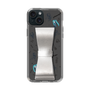 Slim Protection Case - STAND & RING RIBBON Silver［ HATSUNE MIKU - Ribbon - Instrumental - Monochrome ］
