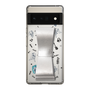 Slim Protection Case - STAND & RING RIBBON Silver［ HATSUNE MIKU - Ribbon - Instrumental - Monochrome ］