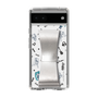 Slim Protection Case - STAND & RING RIBBON Silver［ HATSUNE MIKU - Ribbon - Instrumental - Monochrome ］