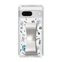 Slim Protection Case - STAND & RING RIBBON Silver［ HATSUNE MIKU - Ribbon - Instrumental - Monochrome ］
