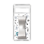 Slim Protection Case - STAND & RING RIBBON Silver［ HATSUNE MIKU - Ribbon - Instrumental - Monochrome ］