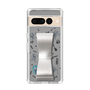 Slim Protection Case - STAND & RING RIBBON Silver［ HATSUNE MIKU - Ribbon - Instrumental - Monochrome ］