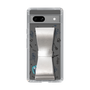 Slim Protection Case - STAND & RING RIBBON Silver［ HATSUNE MIKU - Ribbon - Instrumental - Monochrome ］