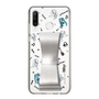 Slim Protection Case - STAND & RING RIBBON Silver［ HATSUNE MIKU - Ribbon - Instrumental - Monochrome ］
