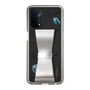 Slim Protection Case - STAND & RING RIBBON Silver［ HATSUNE MIKU - Ribbon - Instrumental - Monochrome ］