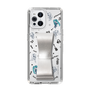 Slim Protection Case - STAND & RING RIBBON Silver［ HATSUNE MIKU - Ribbon - Instrumental - Monochrome ］