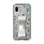 Slim Protection Case - STAND & RING RIBBON Silver［ HATSUNE MIKU - Ribbon - Instrumental - Monochrome ］