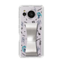 Slim Protection Case - STAND & RING RIBBON Silver［ HATSUNE MIKU - Ribbon - Instrumental - Monochrome ］