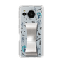 Slim Protection Case - STAND & RING RIBBON Silver［ HATSUNE MIKU - Ribbon - Instrumental - Monochrome ］