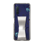 Slim Protection Case - STAND & RING RIBBON Silver［ HATSUNE MIKU - Ribbon - Instrumental - Monochrome ］