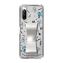 Slim Protection Case - STAND & RING RIBBON Silver［ HATSUNE MIKU - Ribbon - Instrumental - Monochrome ］