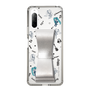 Slim Protection Case - STAND & RING RIBBON Silver［ HATSUNE MIKU - Ribbon - Instrumental - Monochrome ］