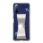 Slim Protection Case - STAND & RING RIBBON Silver［ HATSUNE MIKU - Ribbon - Instrumental - Monochrome ］
