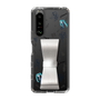 Slim Protection Case - STAND & RING RIBBON Silver［ HATSUNE MIKU - Ribbon - Instrumental - Monochrome ］
