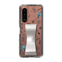Slim Protection Case - STAND & RING RIBBON Silver［ HATSUNE MIKU - Ribbon - Instrumental - Monochrome ］