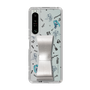 Slim Protection Case - STAND & RING RIBBON Silver［ HATSUNE MIKU - Ribbon - Instrumental - Monochrome ］