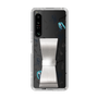 Slim Protection Case - STAND & RING RIBBON Silver［ HATSUNE MIKU - Ribbon - Instrumental - Monochrome ］