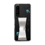 Slim Protection Case - STAND & RING RIBBON Silver［ HATSUNE MIKU - Ribbon - Instrumental - Monochrome ］