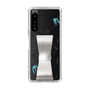 Slim Protection Case - STAND & RING RIBBON Silver［ HATSUNE MIKU - Ribbon - Instrumental - Monochrome ］