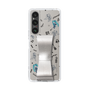 Slim Protection Case - STAND & RING RIBBON Silver［ HATSUNE MIKU - Ribbon - Instrumental - Monochrome ］