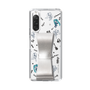 Slim Protection Case - STAND & RING RIBBON Silver［ HATSUNE MIKU - Ribbon - Instrumental - Monochrome ］