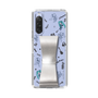 Slim Protection Case - STAND & RING RIBBON Silver［ HATSUNE MIKU - Ribbon - Instrumental - Monochrome ］