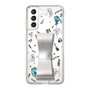 Slim Protection Case - STAND & RING RIBBON Silver［ HATSUNE MIKU - Ribbon - Instrumental - Monochrome ］
