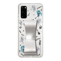 Slim Protection Case - STAND & RING RIBBON Silver［ HATSUNE MIKU - Ribbon - Instrumental - Monochrome ］