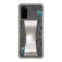 Slim Protection Case - STAND & RING RIBBON Silver［ HATSUNE MIKU - Ribbon - Instrumental - Monochrome ］