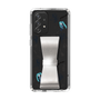 Slim Protection Case - STAND & RING RIBBON Silver［ HATSUNE MIKU - Ribbon - Instrumental - Monochrome ］
