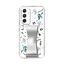 Slim Protection Case - STAND & RING RIBBON Silver［ HATSUNE MIKU - Ribbon - Instrumental - Monochrome ］
