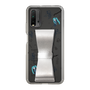 Slim Protection Case - STAND & RING RIBBON Silver［ HATSUNE MIKU - Ribbon - Instrumental - Monochrome ］