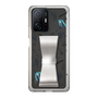 Slim Protection Case - STAND & RING RIBBON Silver［ HATSUNE MIKU - Ribbon - Instrumental - Monochrome ］
