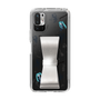 Slim Protection Case - STAND & RING RIBBON Silver［ HATSUNE MIKU - Ribbon - Instrumental - Monochrome ］