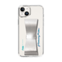 Slim Protection Case - STAND & RING RIBBON Silver［ HATSUNE MIKU - Ribbon - Logo ］