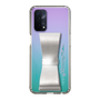 Slim Protection Case - STAND & RING RIBBON Silver［ HATSUNE MIKU - Ribbon - Logo ］