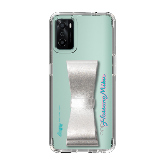 Slim Protection Case - STAND & RING RIBBON Silver［ HATSUNE MIKU - Ribbon - Logo ］
