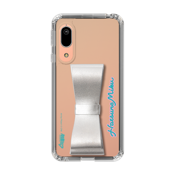 Slim Protection Case - STAND & RING RIBBON Silver［ HATSUNE MIKU - Ribbon - Logo ］
