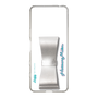 Slim Protection Case - STAND & RING RIBBON Silver［ HATSUNE MIKU - Ribbon - Logo ］