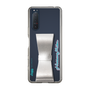 Slim Protection Case - STAND & RING RIBBON Silver［ HATSUNE MIKU - Ribbon - Logo ］